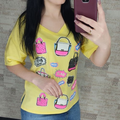 Футболка Shipi (S-L) Kyz09 yellow (лето) Shipi Kyz09 yellow