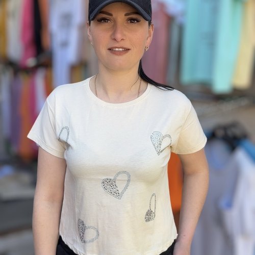 Топ Shipi (S-XL) 6071 milk (лето) Shipi 6071 milk