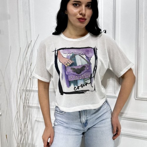 Топ Shipi (S-XL) 5033 white (лето) Shipi 5033 white