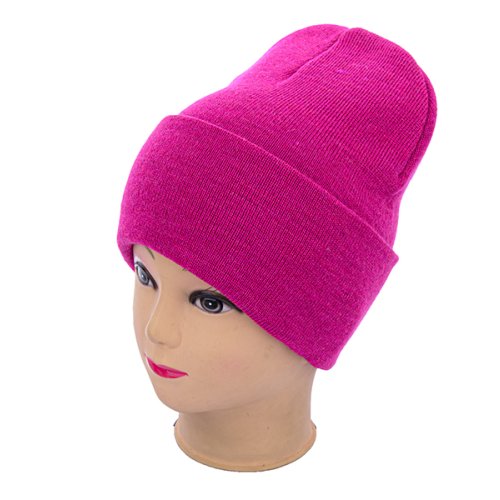 Шапка Angelica (56-60) FND011-2 подвійна fuchsia (зима) Angelica FND011-2 подвійна fuchsia