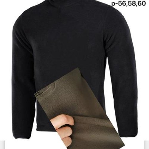 Свитер ALIA (56-60) 2925 black флис (зима) ALIA 2925 black флис