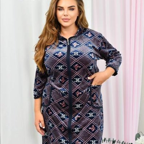 Халат Fili Wear (58-66) 800-111 navy (деми) Fili Wear 800-111 navy