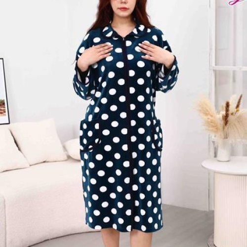 Халат Fili Wear (50-58) 800-129 navy (деми) Fili Wear 800-129 navy