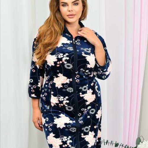 Халат Fili Wear (54-62) 800-160 navy (деми) Fili Wear 800-160 navy