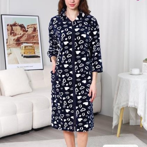 Халат Fili Wear (58-66) 800-226 navy (деми) Fili Wear 800-226 navy