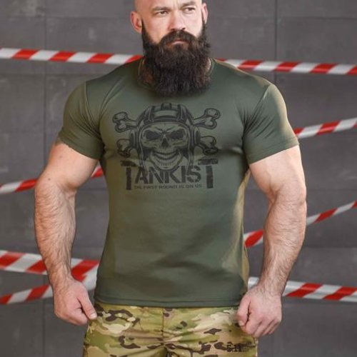 Футболка Madoka (M-3XL) 637 green (лето) Madoka 637 green