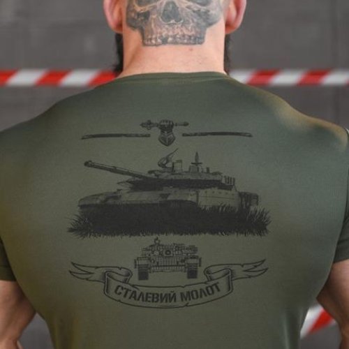 Футболка Madoka (M-3XL) 637 green (лето) Madoka 637 green