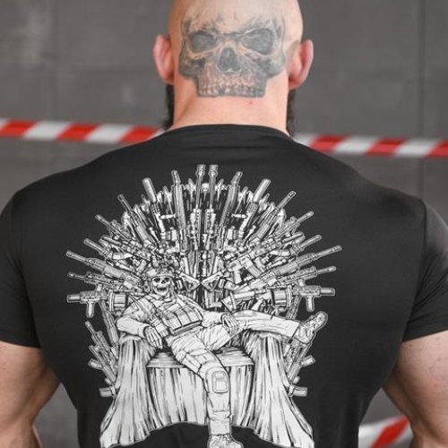 Футболка Madoka (M-3XL) 650 black (лето) Madoka 650 black