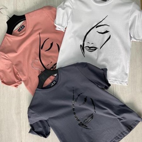 Футболка Annet (S-2XL) AZ0064 peach (лето) Annet AZ0064 peach