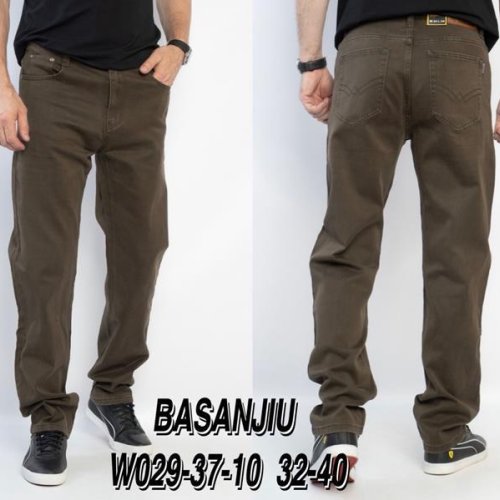 Джинсы Basanjiu (32-40) 029-37-10 khaki (деми) Basanjiu 029-37-10 khaki