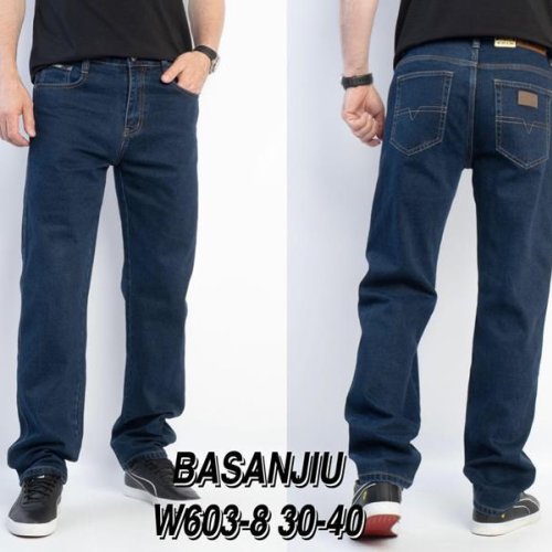 Джинсы Basanjiu (30-40) 603-8 navy (деми) Basanjiu 603-8 navy