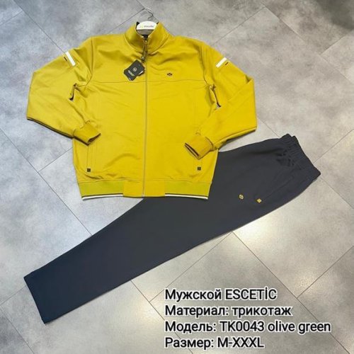 Костюм спорт AZT (M-3XL) TK0043 olive (деми) AZT TK0043 olive
