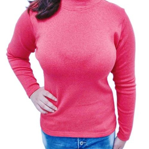 Гольф ALIA (S-3XL) 3136 pink байка (зима) ALIA 3136 pink байка