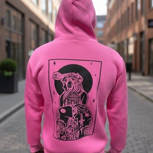 Худи Madoka (M-3XL) 1210 pink (зима) Madoka 1210 pink