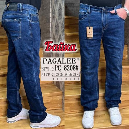 Джинсы Pagalee (31-40) PC8208 blue (зима) Pagalee PC8208 blue