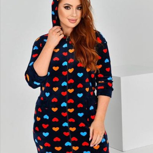 Халат Romeo life (50-58) 70B-7 navy (деми) Romeo life 70B-7 navy