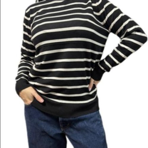 Свитер Elena&Vika (48-54) 24001 black-white (деми) Elena&Vika 24001 black-white