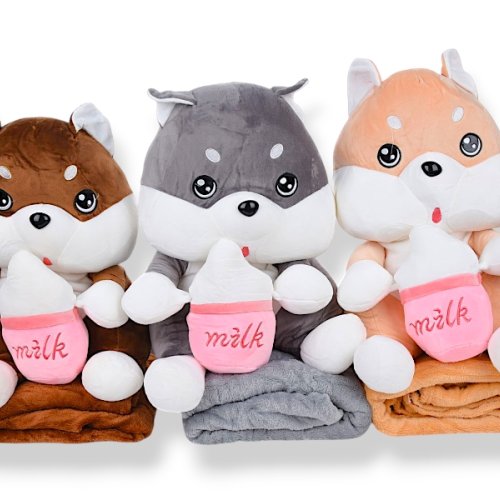 Плед Obuv OK2 (120*160) 7791 mix, Хаскі milk 40х25, плед 160х120 (деми) Obuv OK2 7791 mix, Хаскі milk 40х25, плед 160х120