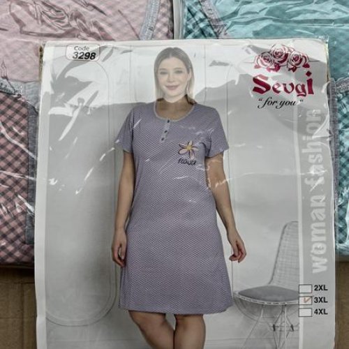 Ночнушка Disneyopt (M-XL) DS421-3298 green (лето) Disneyopt DS421-3298 green