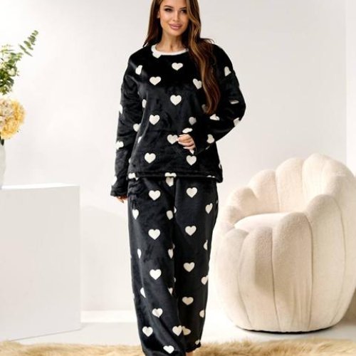 Пижама BAT (44-58) 1111-4 black (зима) BAT 1111-4 black