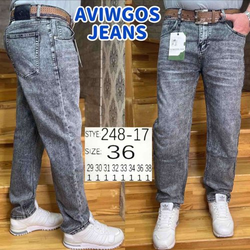 Джинсы God Baron (29-38) 248-17 grey (деми) God Baron 248-17 grey