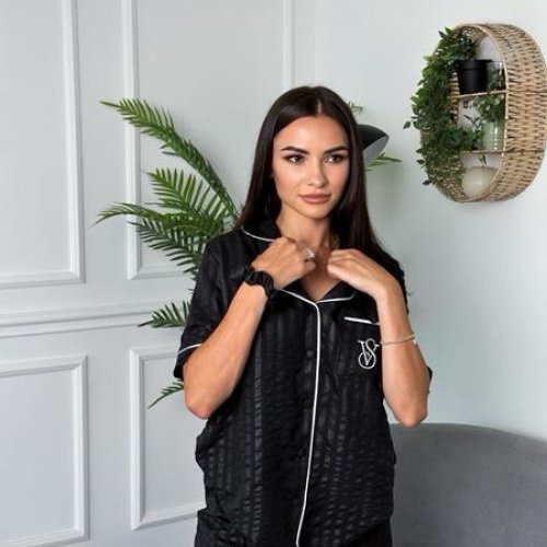 Пижама Trikotag (S-XL) T9 black (лето) Trikotag T9 black