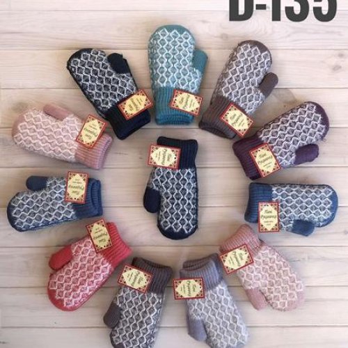 Варежки Рукавичка (7-10) D135 mix (зима) Рукавичка D135 mix