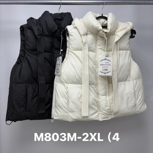 Жилетка Jacket (M-2XL) M803 milk (деми) Jacket M803 milk