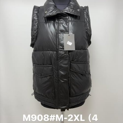 Жилетка Jacket (M-2XL) M908 black (деми) Jacket M908 black