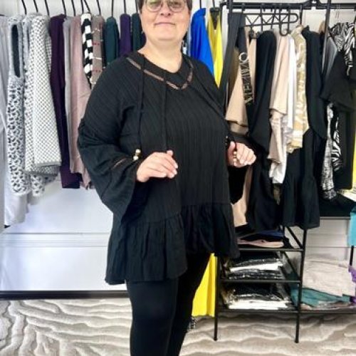 Блузка Global (52-62) GL101 black (деми) Global GL101 black