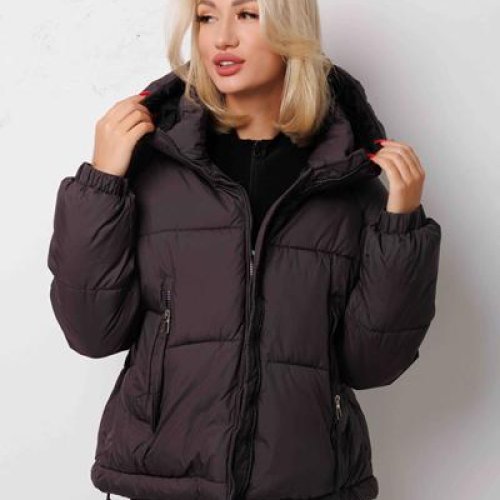 Куртка Katty (M-2XL) 26019 brown (зима) Katty 26019 brown