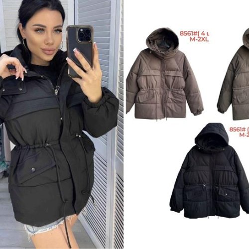 Куртка Katty (M-2XL) 8561 black (зима) Katty 8561 black