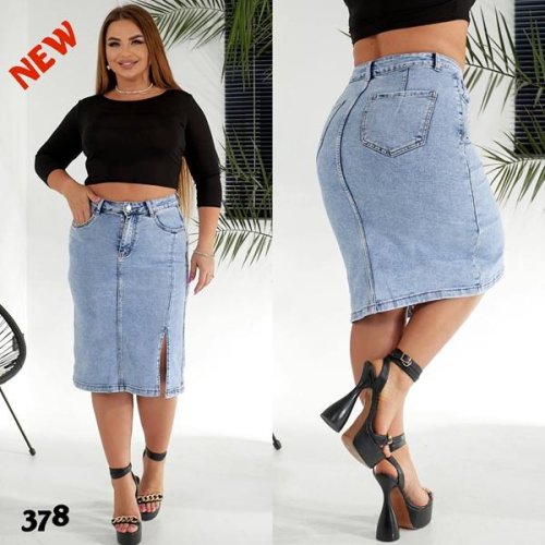 Юбка Liana Denim (31-38) 378 l.blue (лето) Liana Denim 378 l.blue