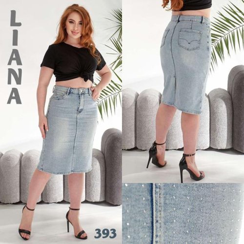 Юбка Liana Denim (31-38) 393 l.blue (лето) Liana Denim 393 l.blue