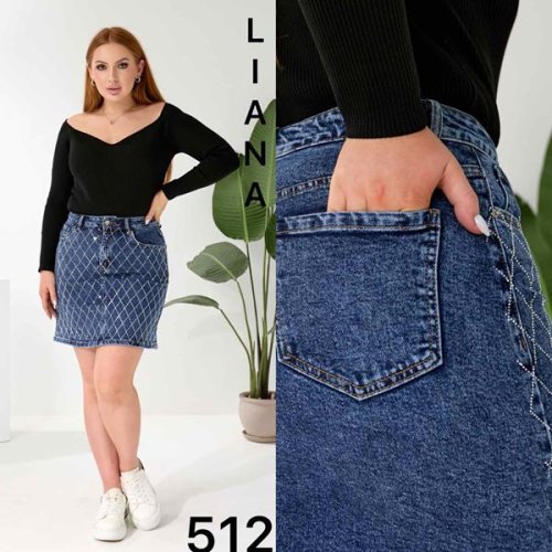 Юбка Liana Denim (28-33) 512 blue (лето) Liana Denim 512 blue