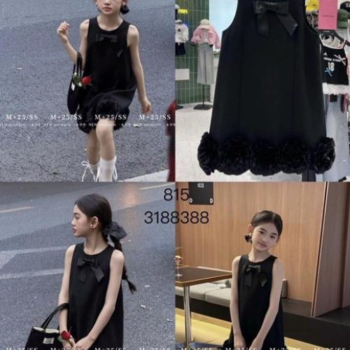 Платье SunnyTot (110-160) 815 black (лето) SunnyTot 815 black