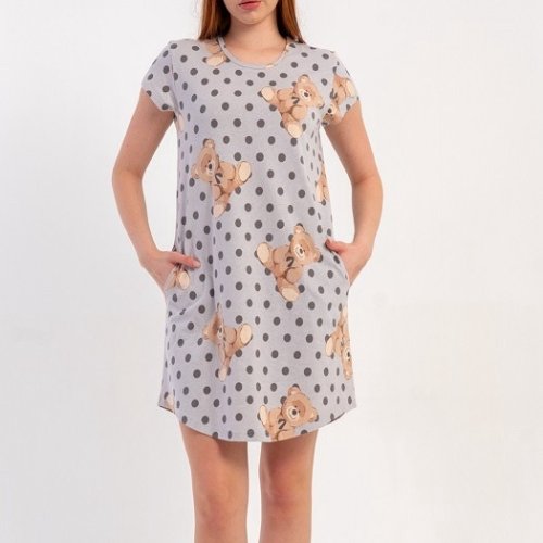 Ночнушка Trikotag (M-2XL) T58 l.grey (лето) Trikotag T58 l.grey