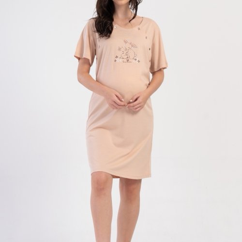 Ночнушка Trikotag (S-XL) T65 beige (лето) Trikotag T65 beige