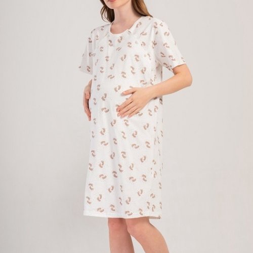 Ночнушка Trikotag (S-XL) T66 white (лето) Trikotag T66 white