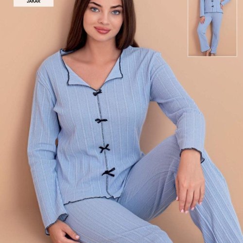 Пижама Trikotag (M-XL) 8450 l.blue (деми) Trikotag 8450 l.blue