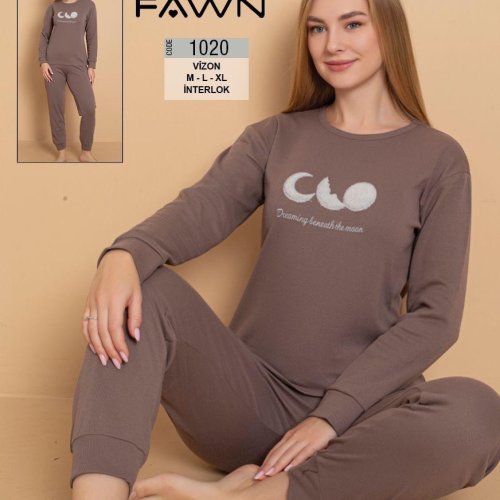 Пижама Trikotag (M-XL) 1020 brown (деми) Trikotag 1020 brown