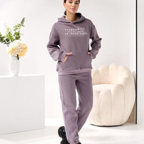 Костюм спорт Lola (M-XL) 5219 grey (зима) Lola 5219 grey