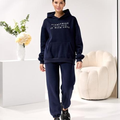 Костюм спорт Lola (M-XL) 5219 navy (зима) Lola 5219 navy