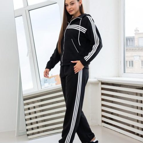 Костюм спорт AZNA (S-XL) ДП166 black (деми) AZNA ДП166 black