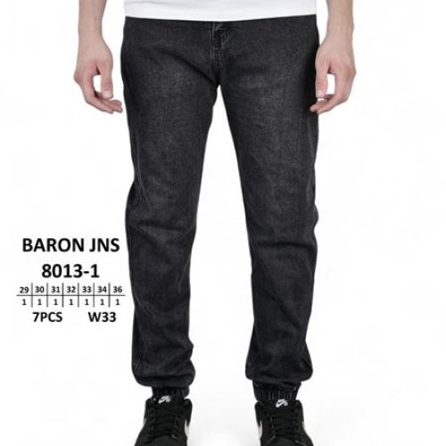 Джинсы Baron Jeans (29-36) 8013-1 black (деми) Baron Jeans 8013-1 black