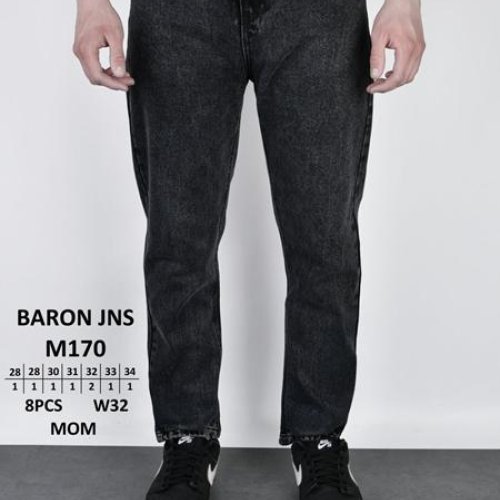 Джинсы Baron Jeans (28-34) M170 black (деми) Baron Jeans M170 black