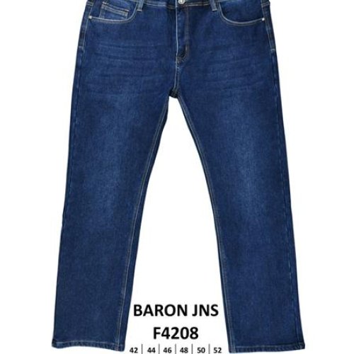 Джинсы Baron Jeans (32-40) F4208 blue (зима) Baron Jeans F4208 blue