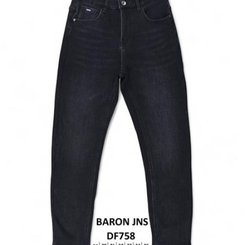 Джинсы Baron Jeans (29-36) DF758 black (зима) Baron Jeans DF758 black
