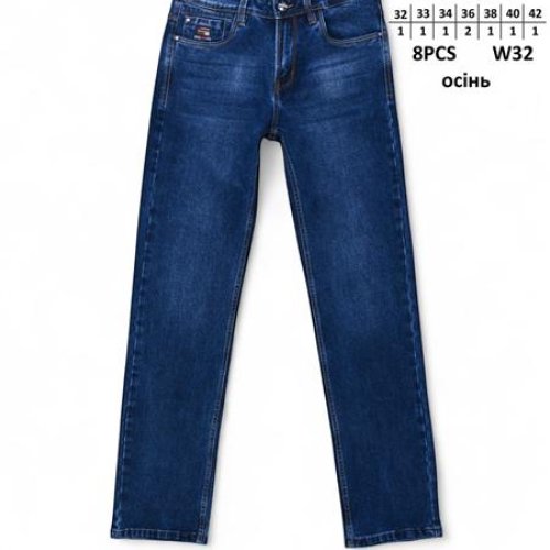 Джинсы Baron Jeans (32-42) BR9805 blue (деми) Baron Jeans BR9805 blue