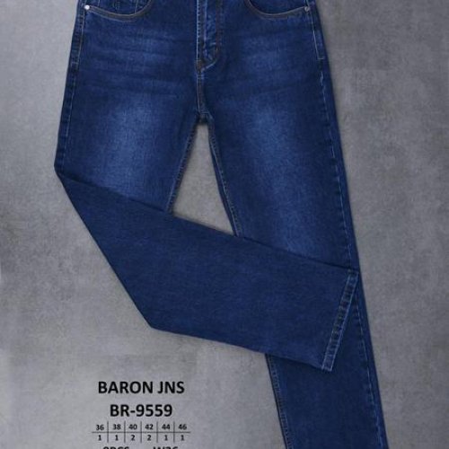 Джинсы Baron Jeans (36-46) BR9559 blue (деми) Baron Jeans BR9559 blue